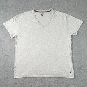 Ralph Lauren Underwear V-Neck T-shirt Pony Logo‎ Light Gray Men's 2XL VTG NWT